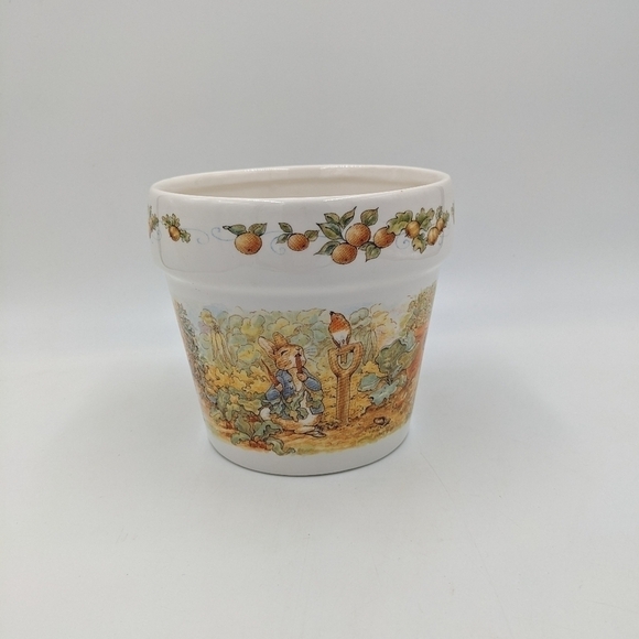 Beatrix Potter Teleflora Gift Planter Peter Rabbit Figure Fall Color Garden View - Picture 4 of 9